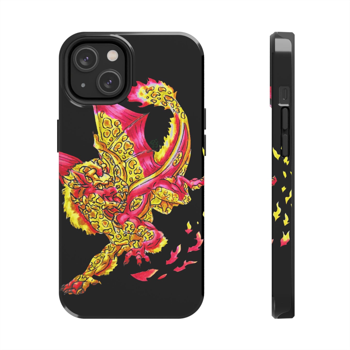 Cutesy Fire Dragon Fly Tough Phone Cases