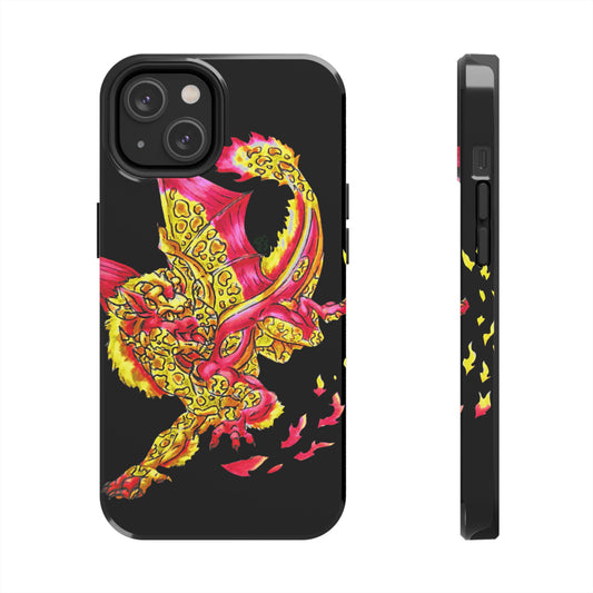 Cutesy Fire Dragon Fly Tough Phone Cases