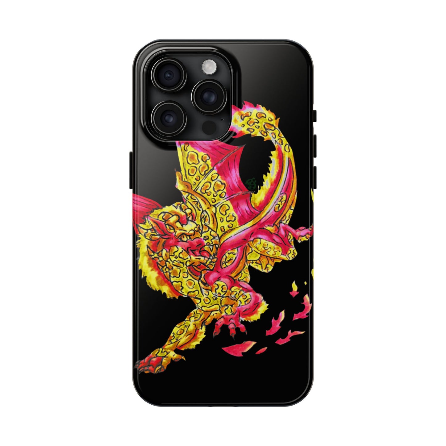 Cutesy Fire Dragon Fly Tough Phone Cases