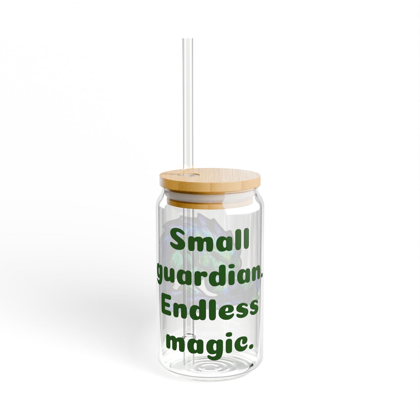 Chibi Arlathia the Hedgehog- Endless Magic- Green Creature Drawing - Cute Animal Illustration- Glass Tumbler, 16oz