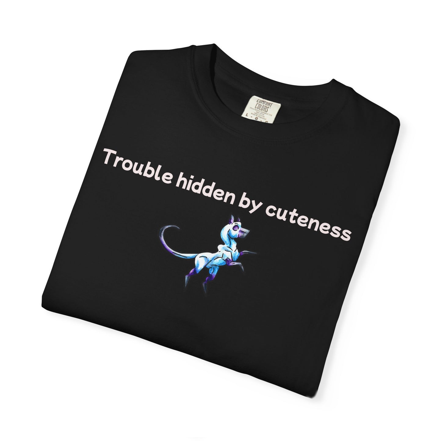Chibi Slictine the Cat- trouble- Fantasy Cat- Cute Creature Art- Nature Animal- T Shirt