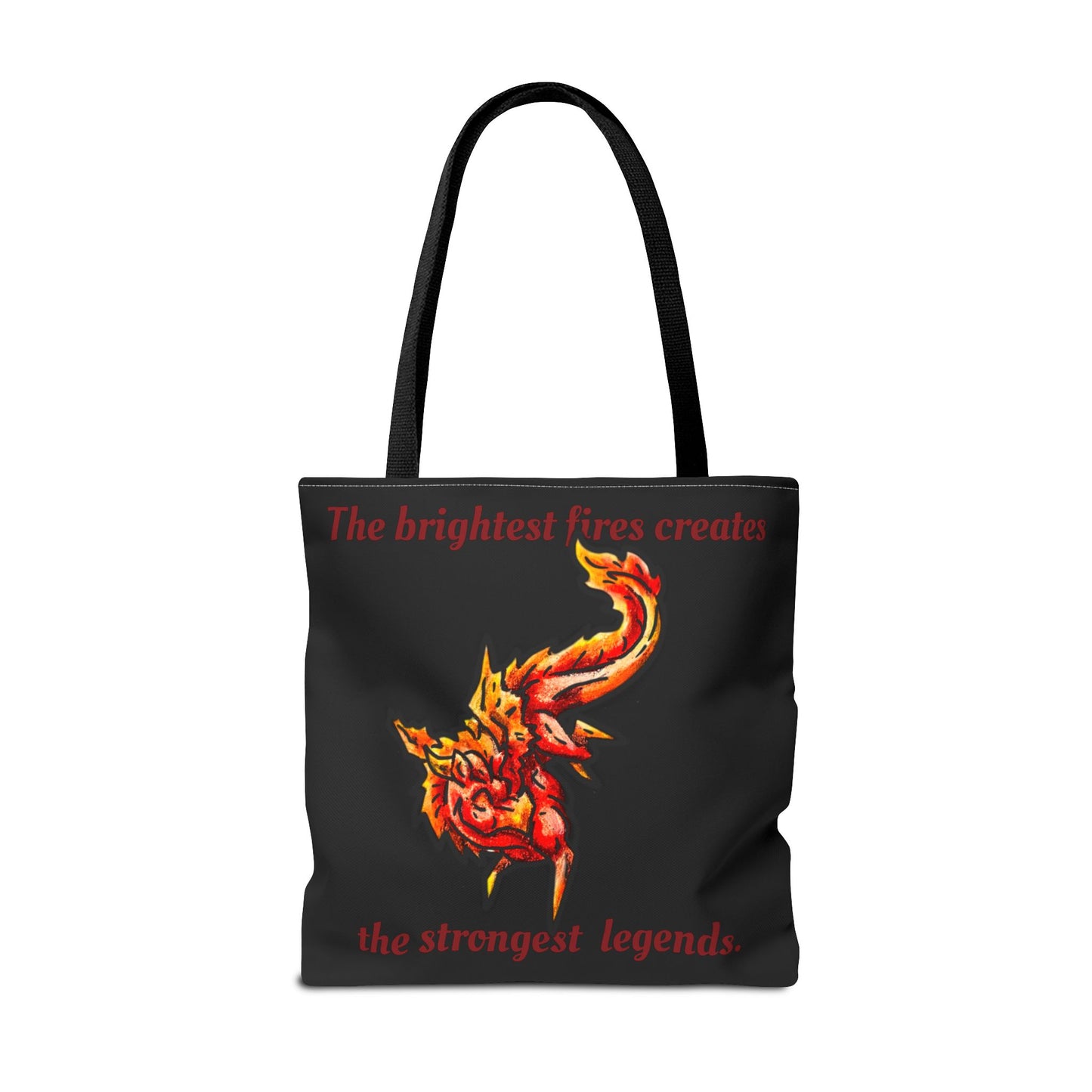 Chibi Fire Dragon- Elemental- Fantasy Dragon- Double-sided Tote Bag