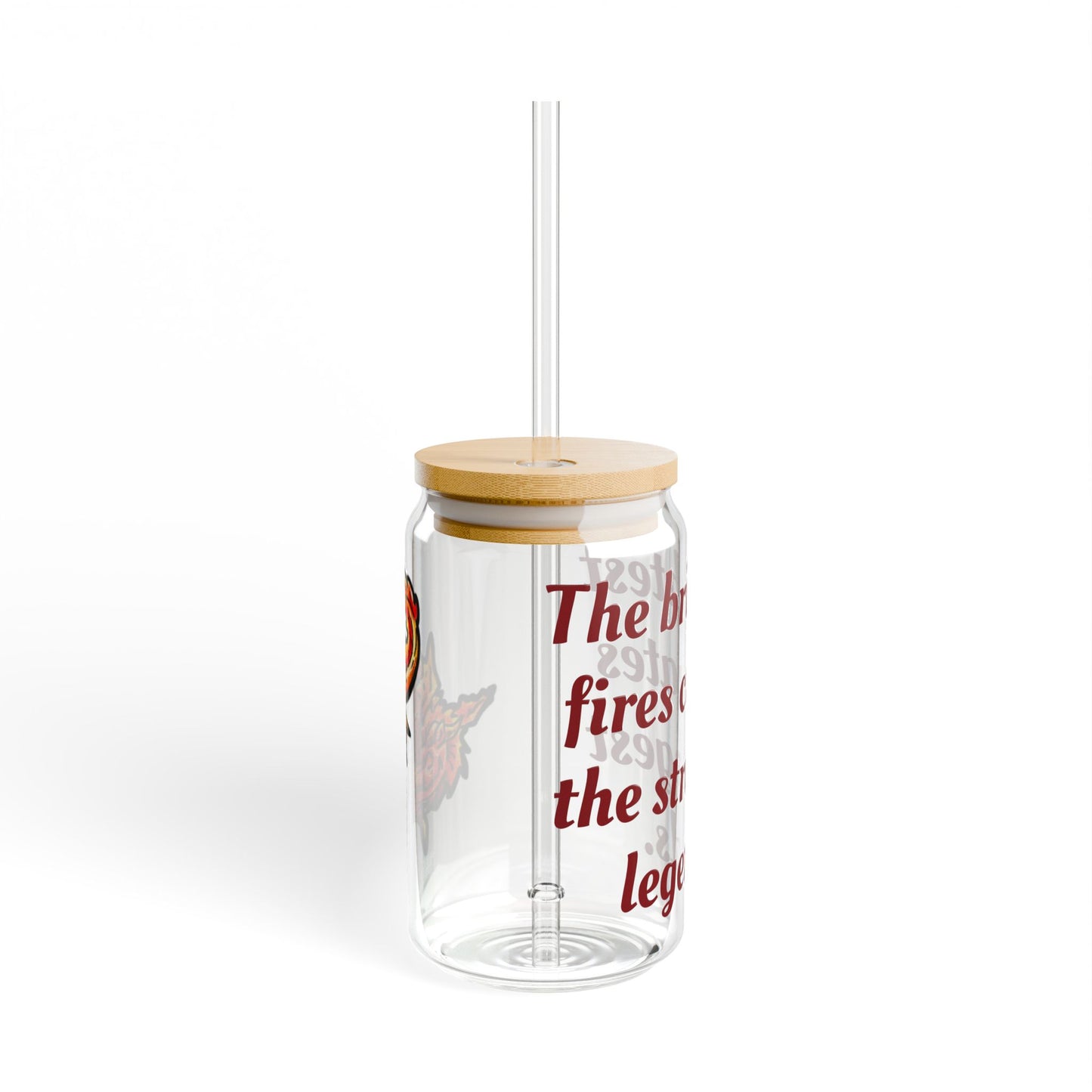Chibi Fire Dragon- Strongest Legends- Elemental- Fantasy Dragon- Glass Tumbler 16oz