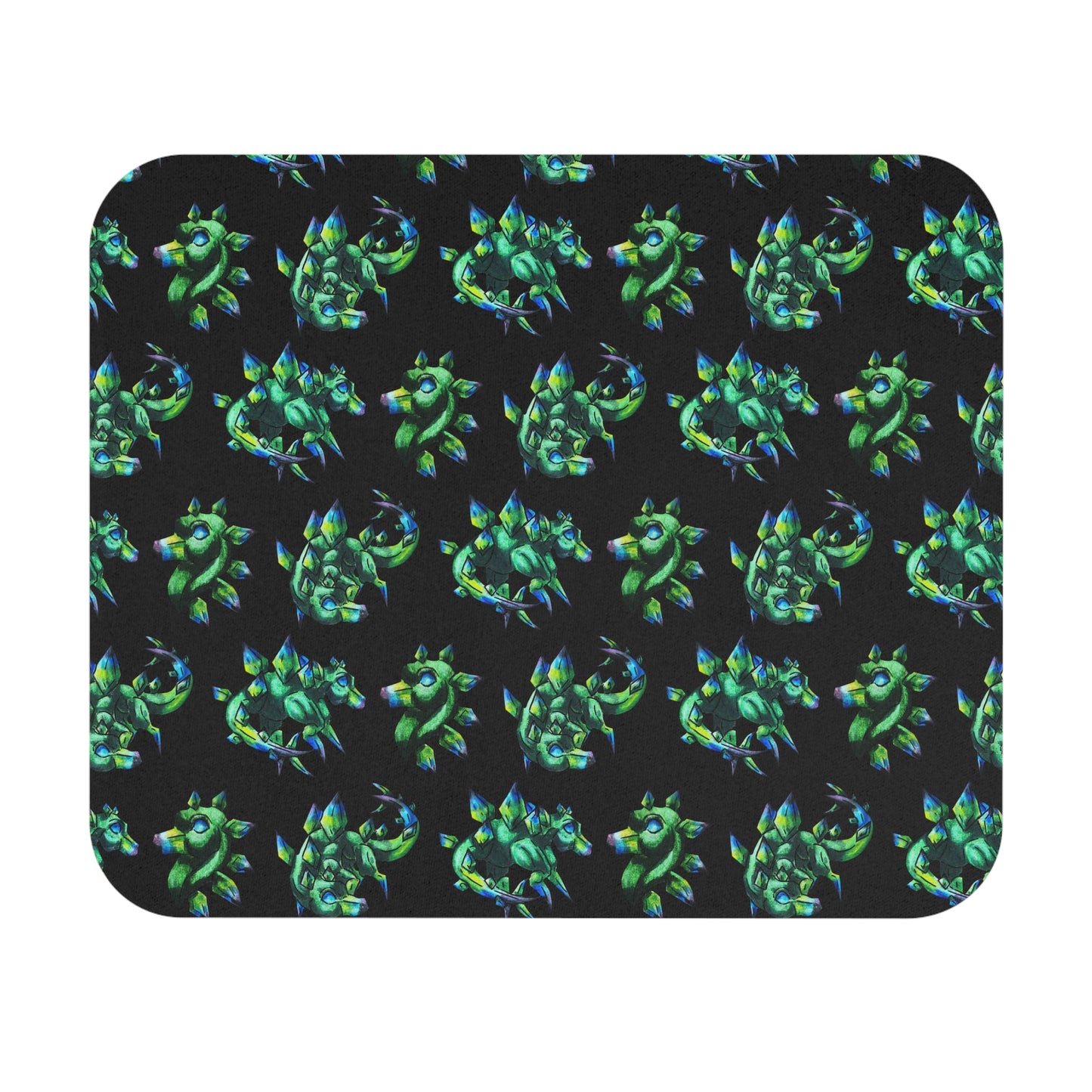 Chibi Arith the Stegosaurus Pattern- Chibi Dinosaur Art- Prehistoric Creature -Mouse Pad