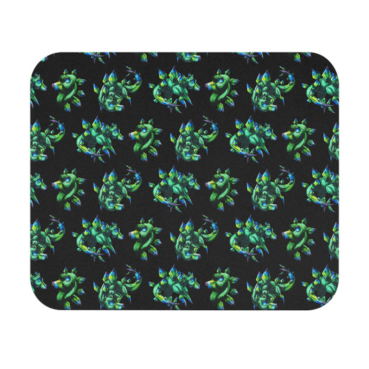 Chibi Arith the Stegosaurus Pattern- Chibi Dinosaur Art- Prehistoric Creature -Mouse Pad