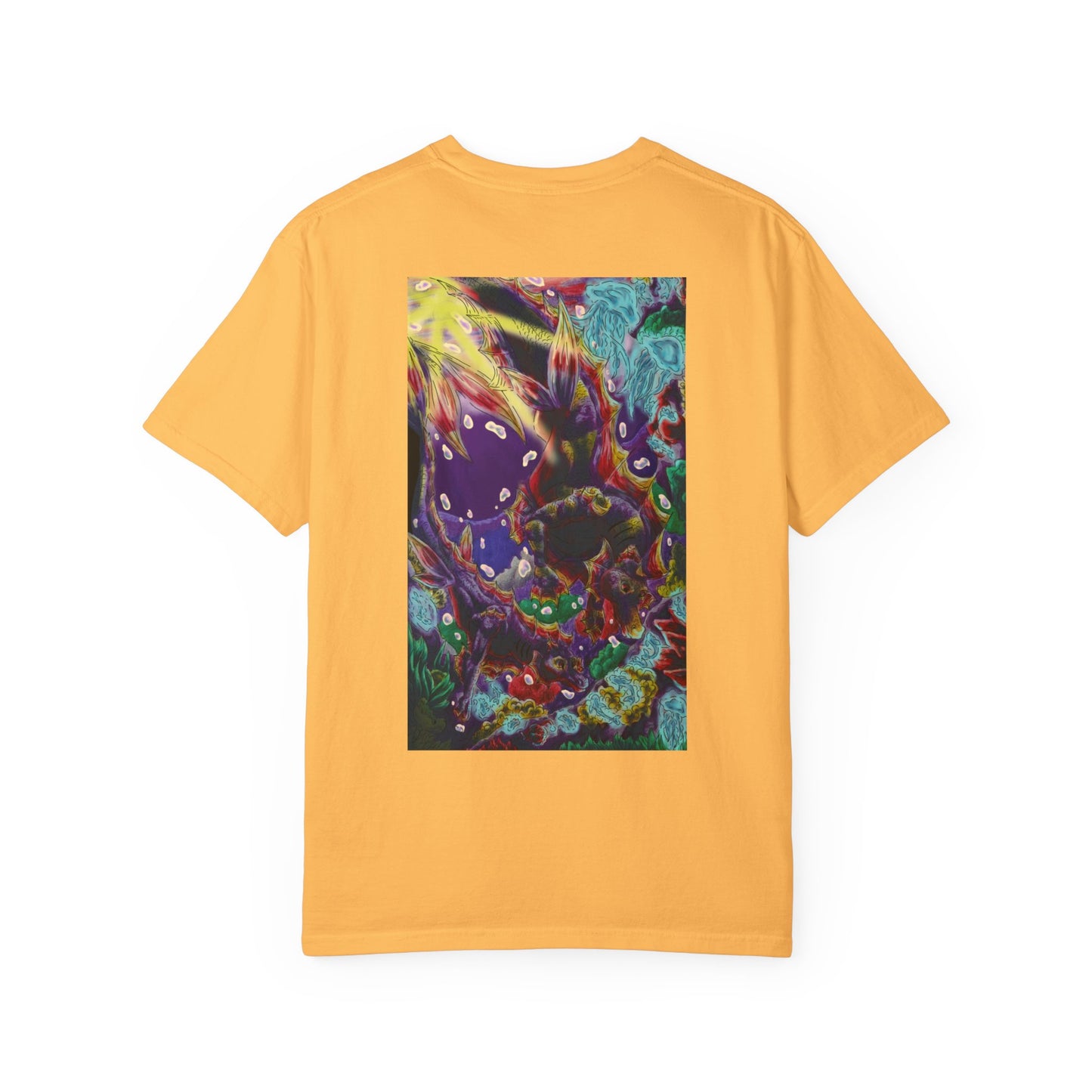 Team Sunset Hippocampus- Vibrant Ocean Fantasy Art- Marine Fantasy Illustration- Fantasy Ocean Art- T-shirt