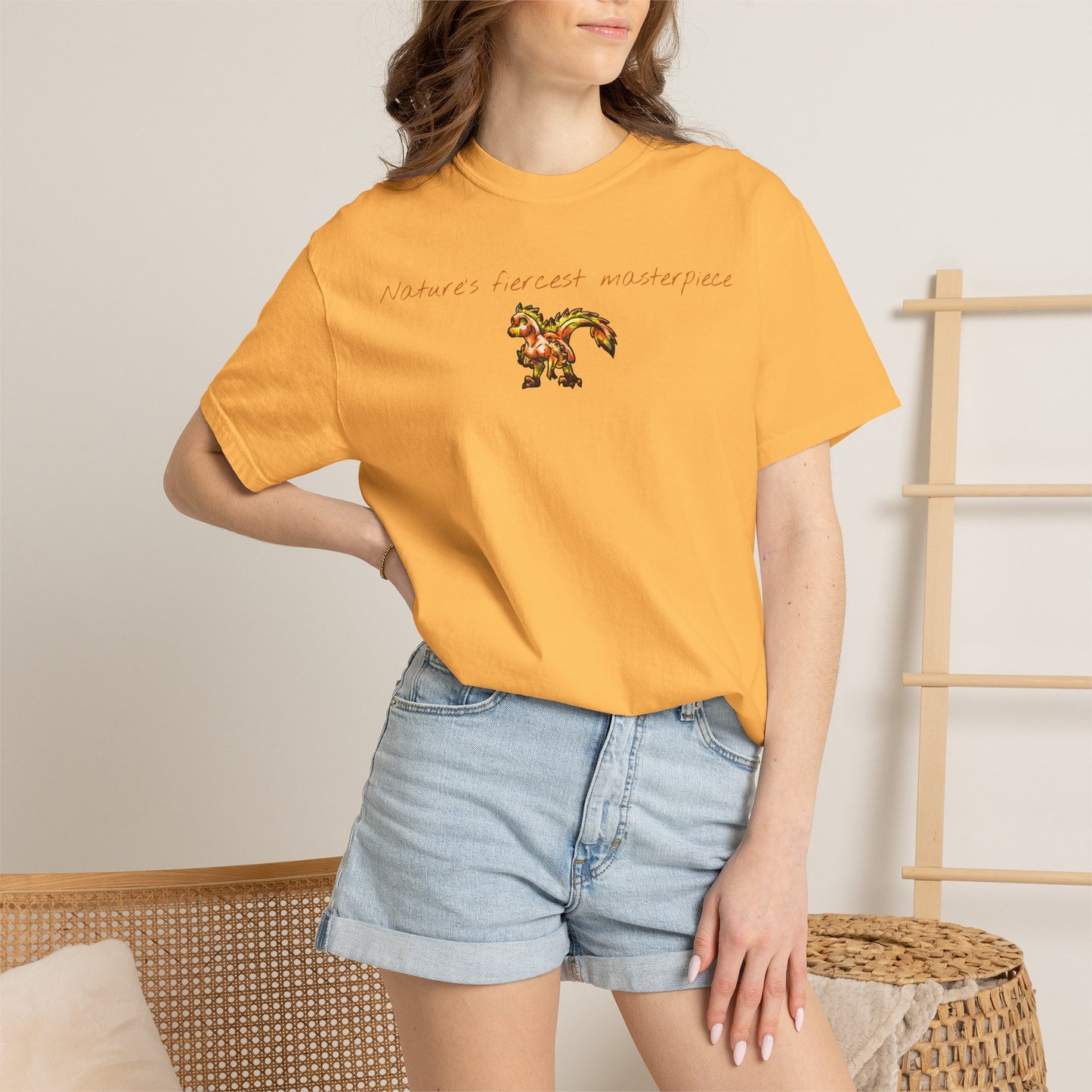 Chibi Caena the Raptor- Masterpiece- Dinosaur art- Prehistoric- T-shirt