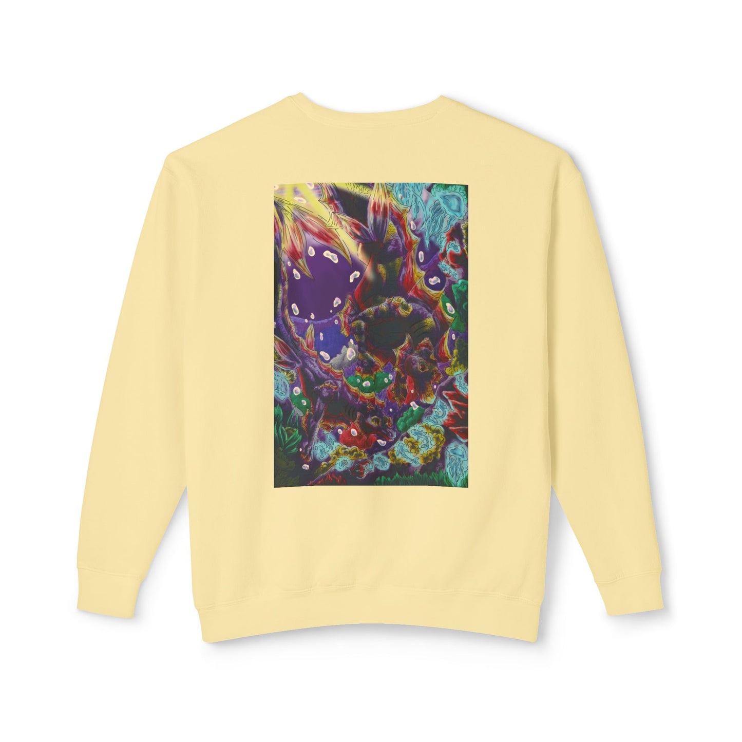 Team Sunset Hippocampus- Vibrant Ocean Fantasy Art- Marine Fantasy Illustration- Fantasy Ocean Art- Unisex Crewneck