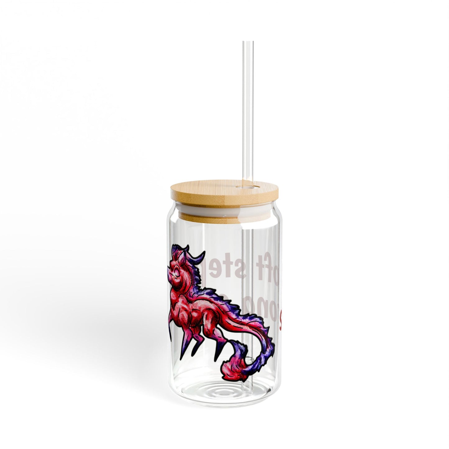 Myer the Kirin- Soft steps, strong spirit- Chibi Kirin- Cute Animal - Sipper Glass, 16oz