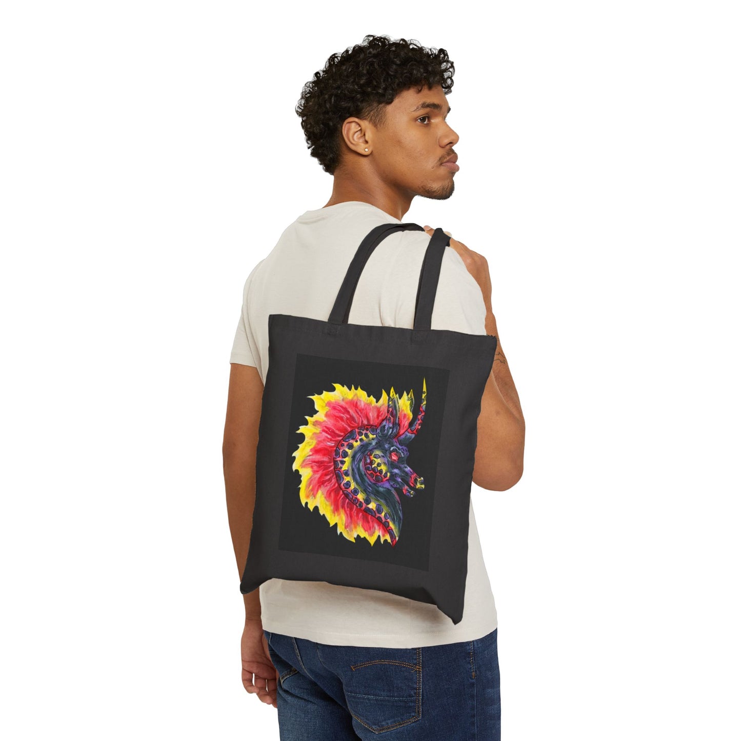 Nightmare Cotton Canvas Tote Bag