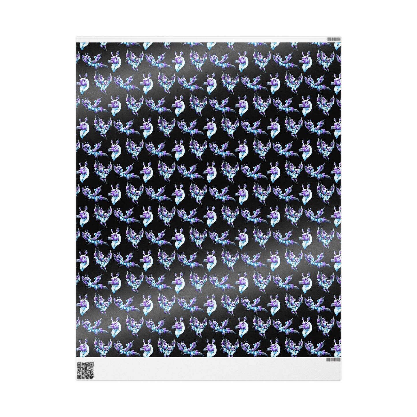 Chib Seleste the Peryton- Fantasy Creature- White Deer Bird- Wrapping Paper
