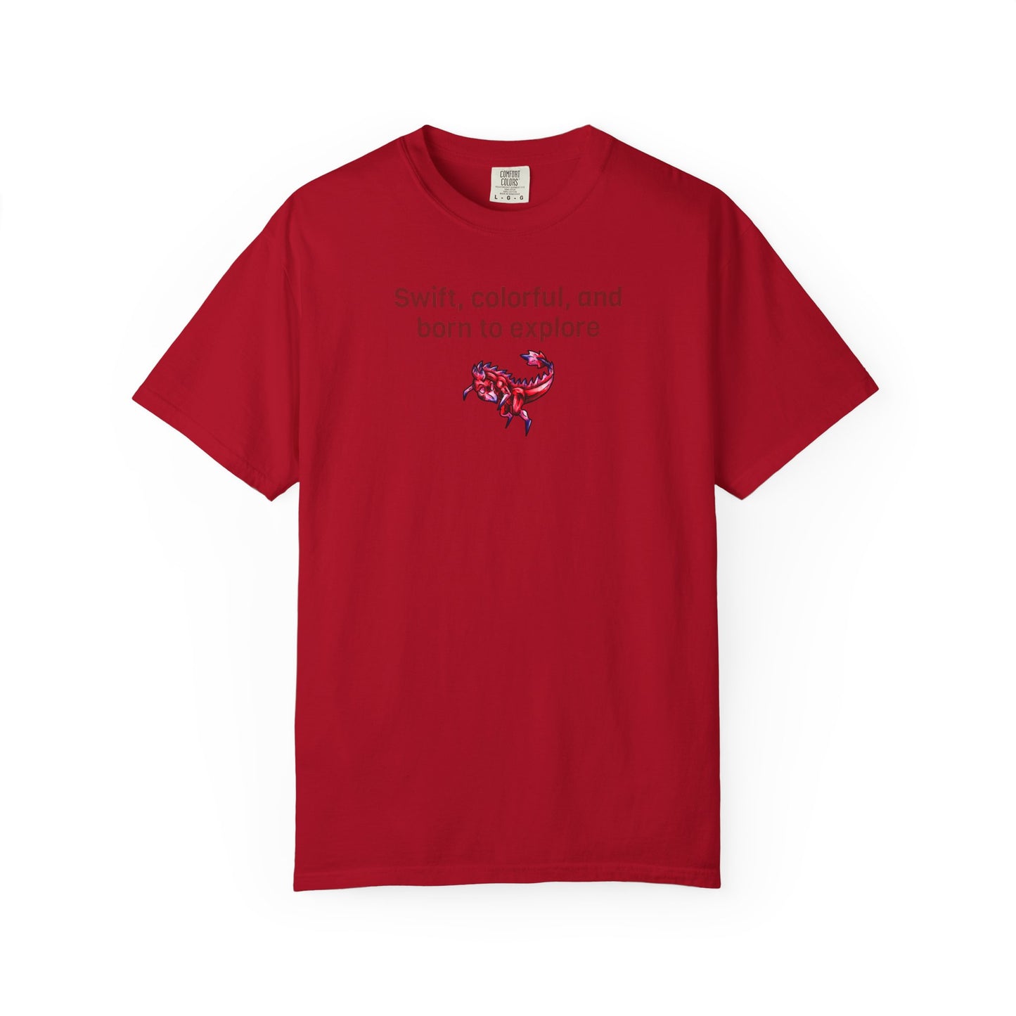 Chibi Mehr the Garudimimus- Swift & Colorful- Feathered Dino- Prehistoric Dinosaur T-shirt