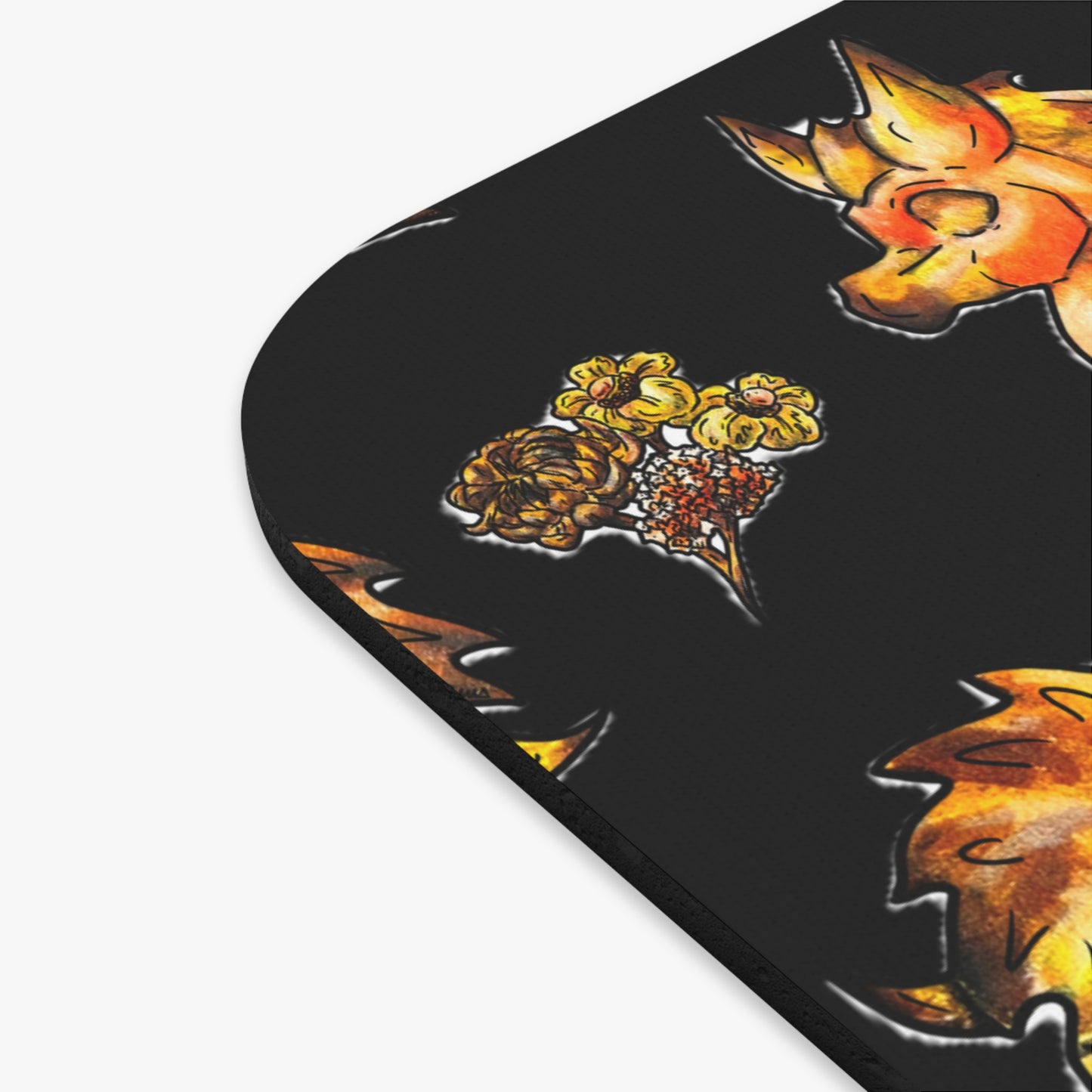 Minis Aster the Fall Hedgehog Pattern Mouse Pad (Rectangle)