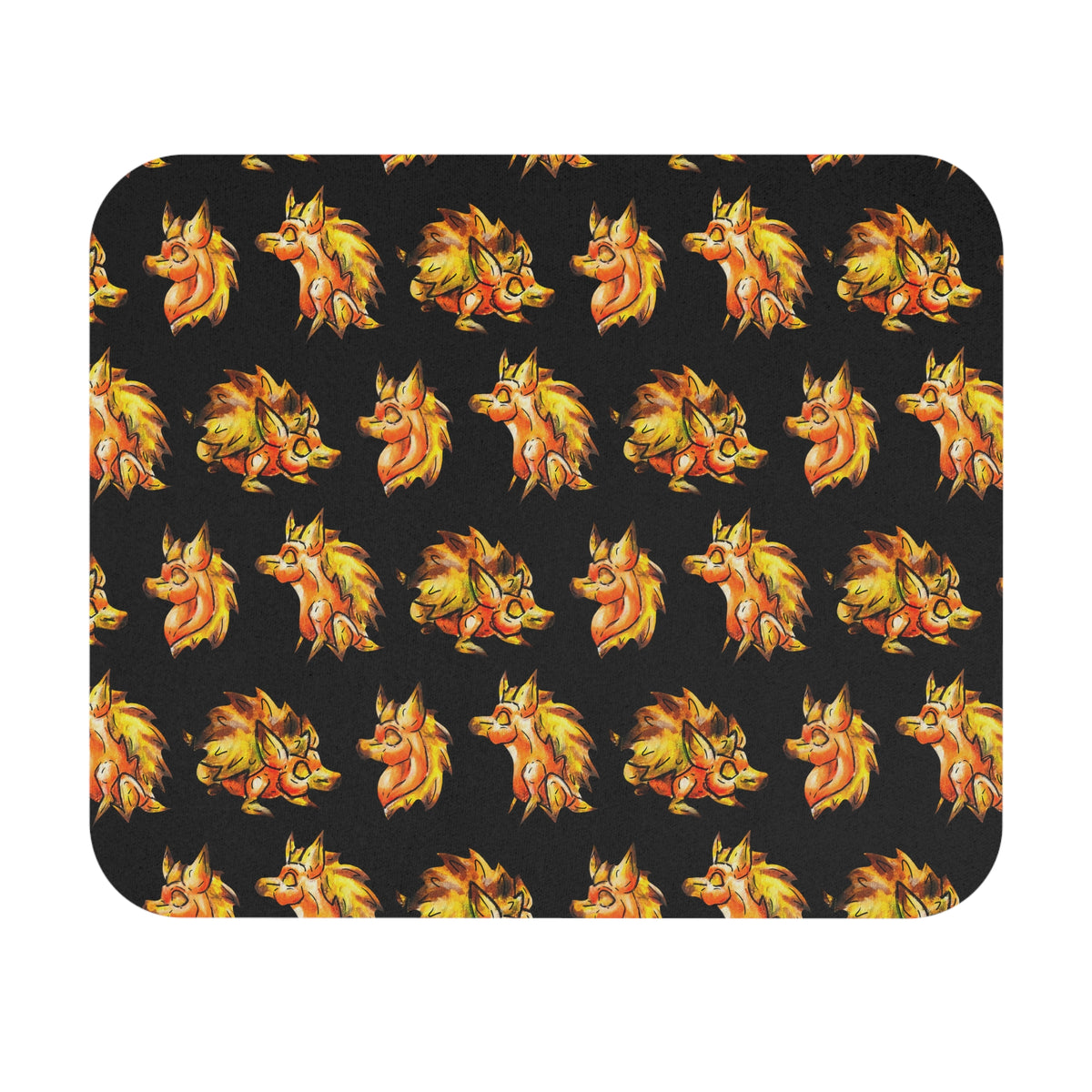Chibi Aster the Hedgehog Pattern Mouse Pad (Rectangle)