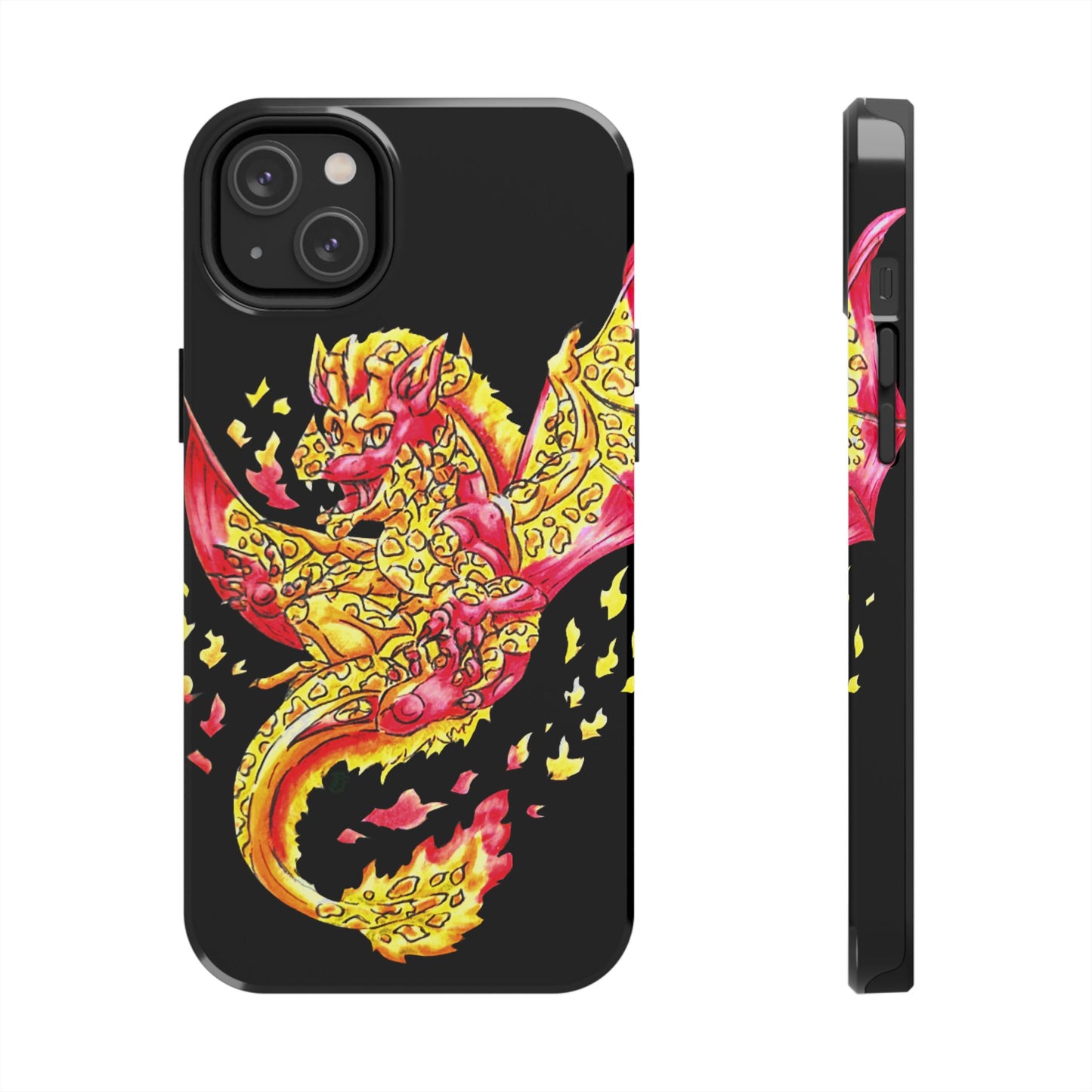 Cutesy Fire Dragon Float Tough Phone Cases