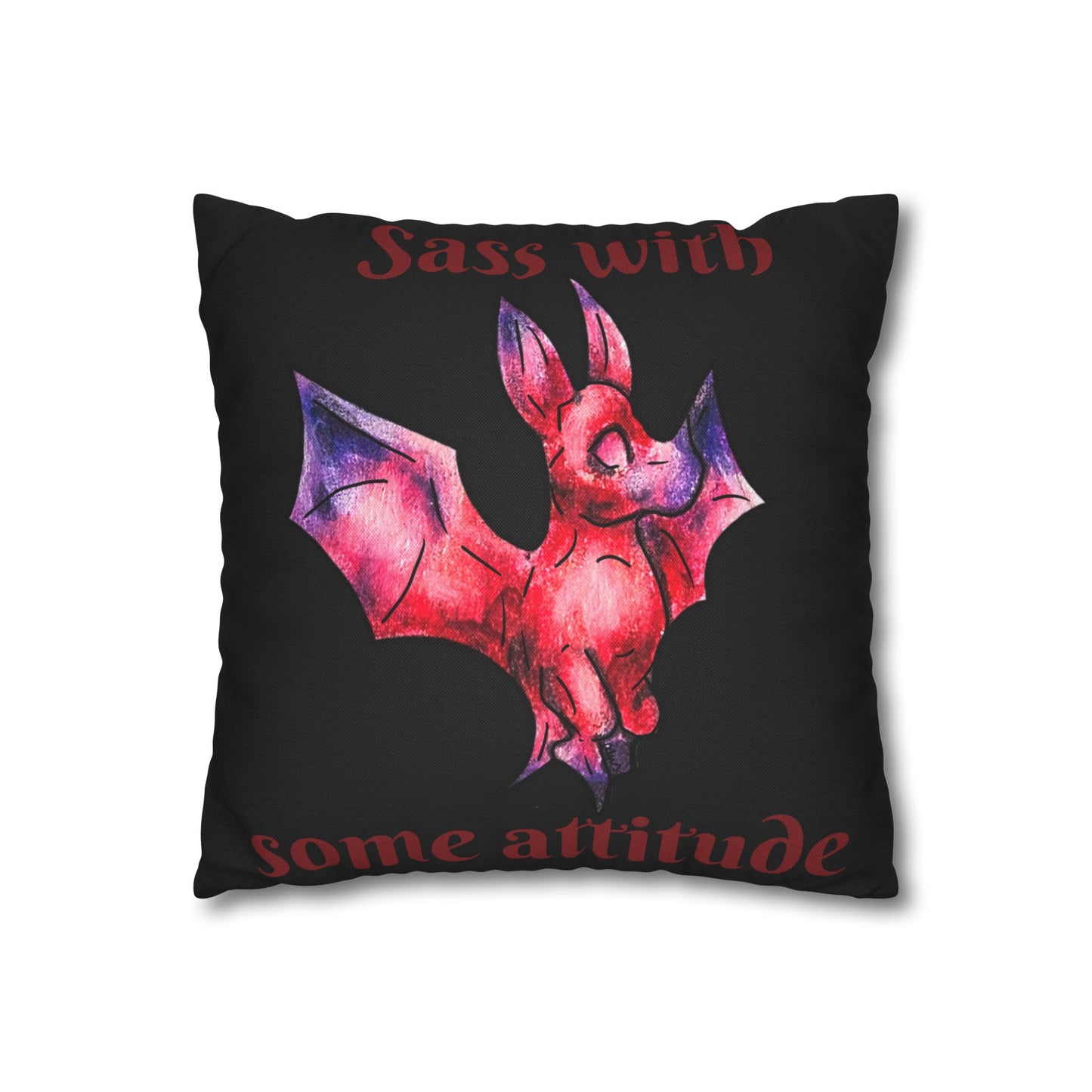 Chibi Myra the Bat- Chibi Bat- Cute Animal -Double-sided Pillowcase
