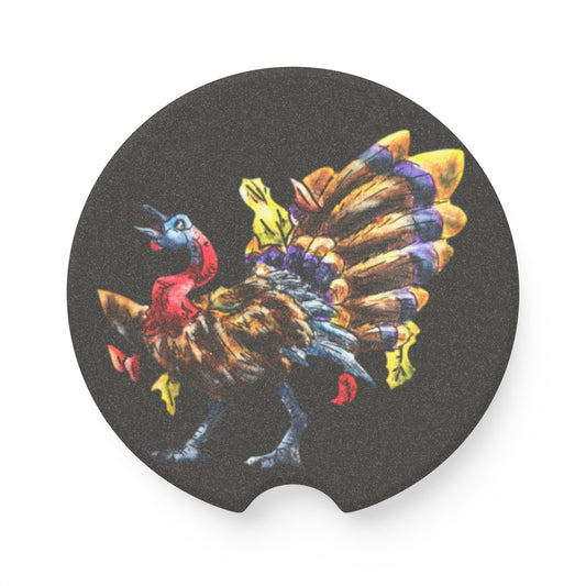 Jerkey the Turkey Soapstone Car Coaster