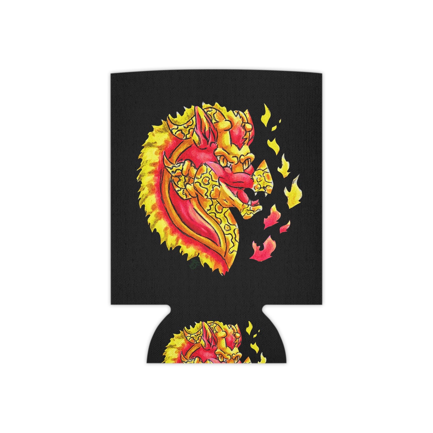 Cutesy Fire Dragon Head Can Cooler