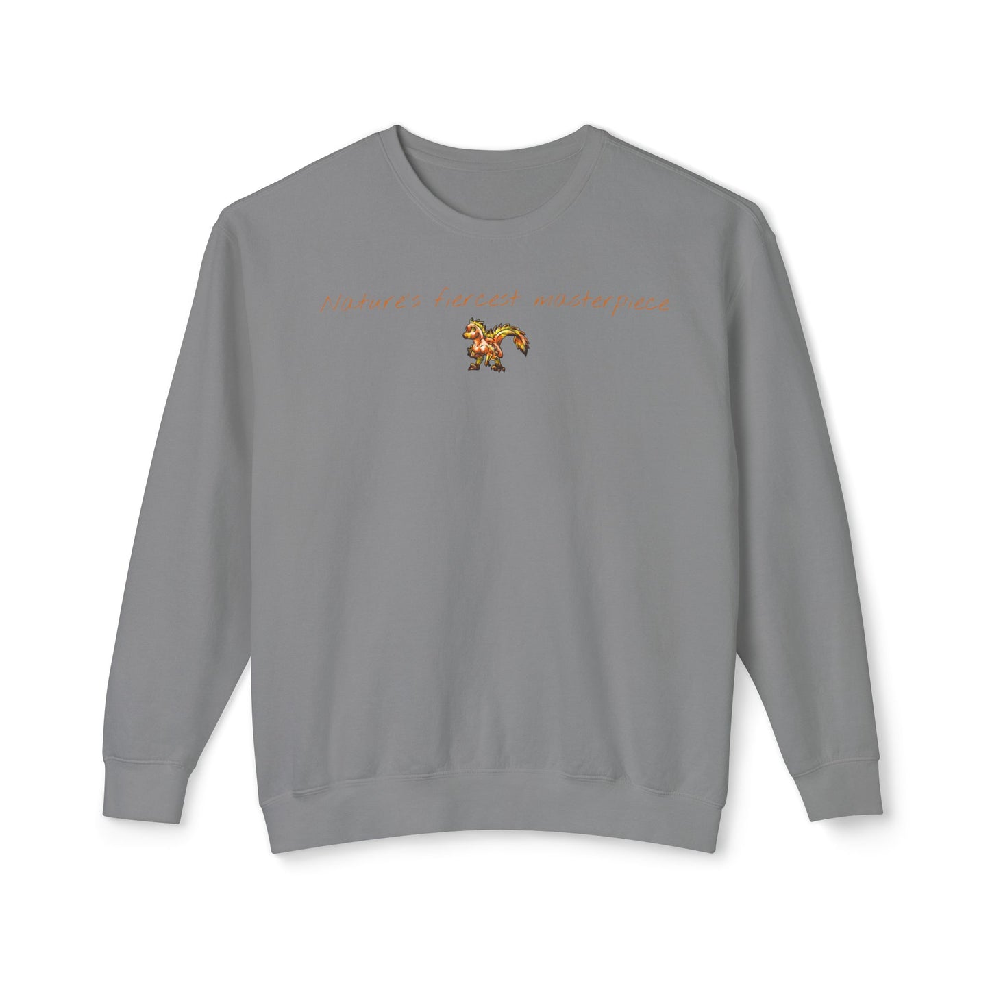 Chibi Caena the Raptor- Masterpiece- Dinosaur art- Prehistoric- Crewneck