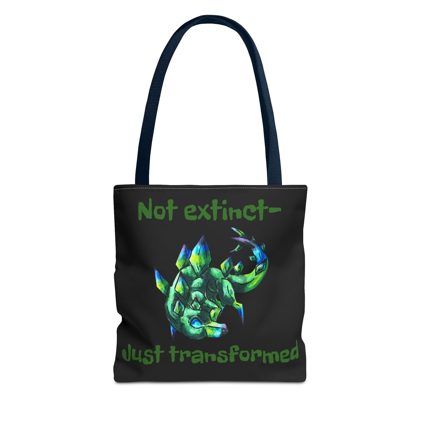 Chibi Arith the Stegosaurus- Chibi Dinosaur Art- Prehistoric Creature- Double-sided Tote Bag