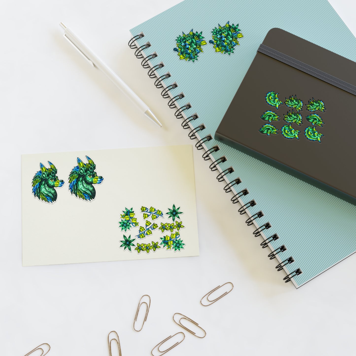 Clover the Hedgehog Sticker Sheets 6"x4"