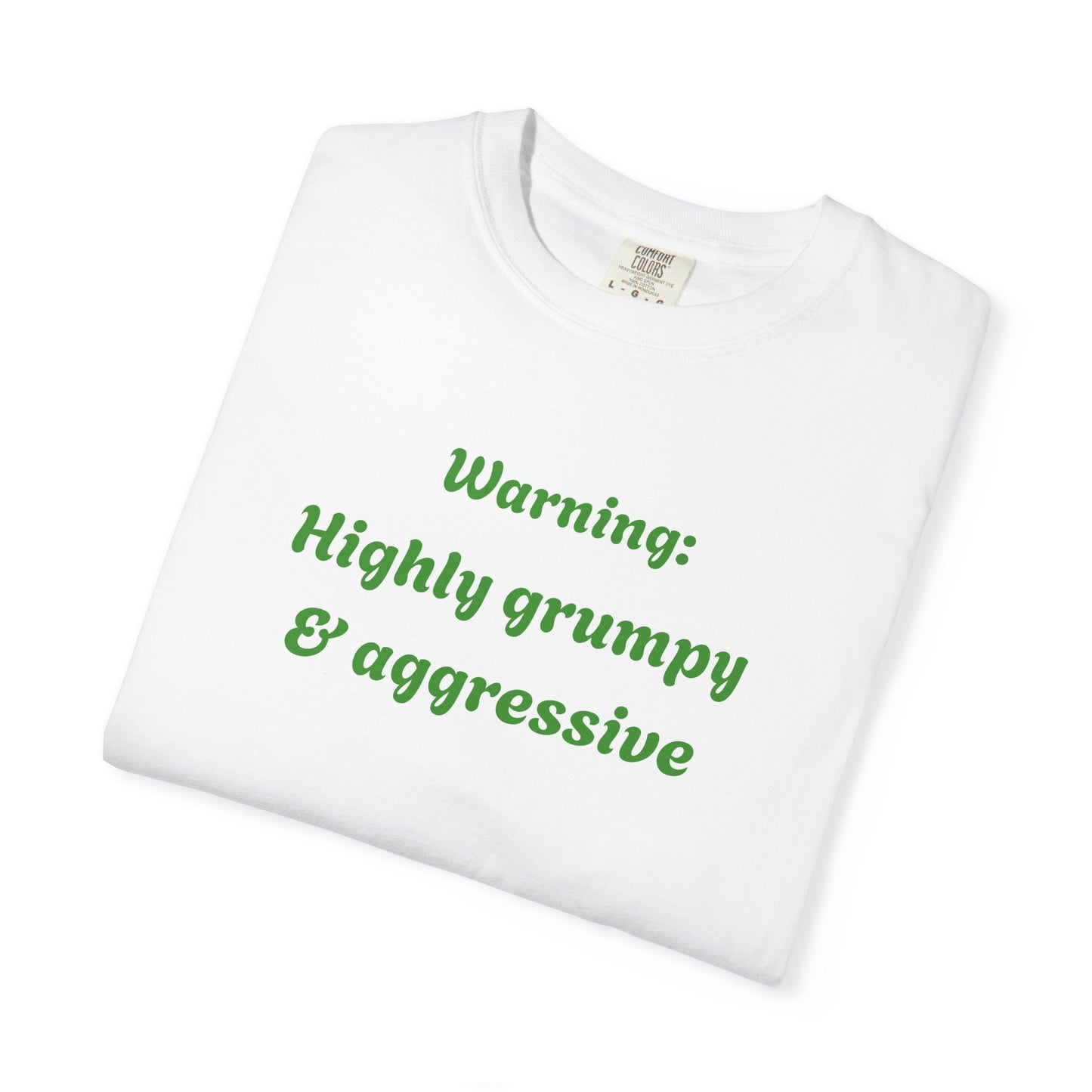 Arlith- Emerald Dragon – Aggressive Green Fantasy Dragon – Warning: Grumpy & Aggressive T-shirt – Mythical Creature– Dragon Lover Gift