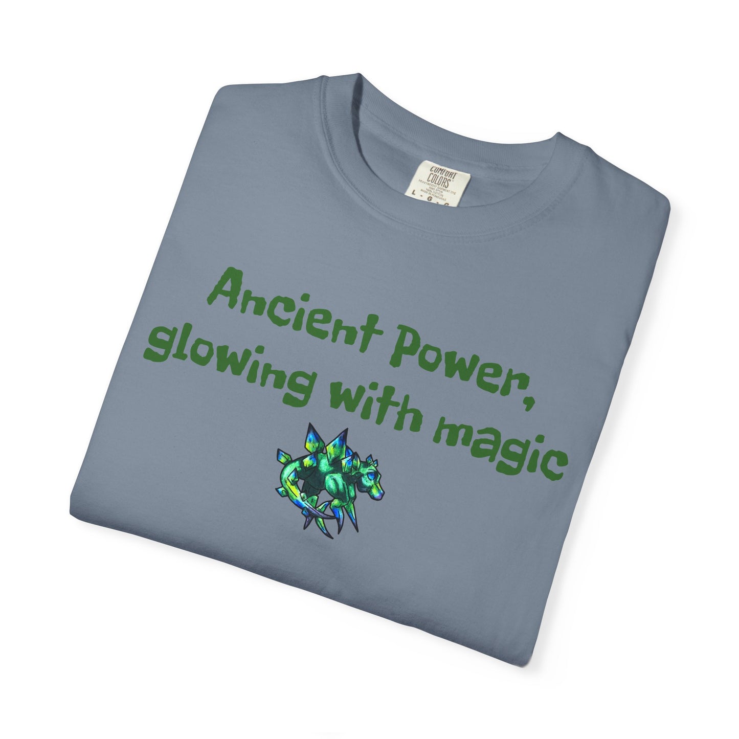 Chibi Arith the Stegosaurus-Ancient Power- Chibi Dinosaur Art- Prehistoric Creature- T- Shirt
