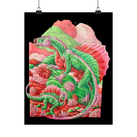 Dimetrodon Matte Vertical Posters