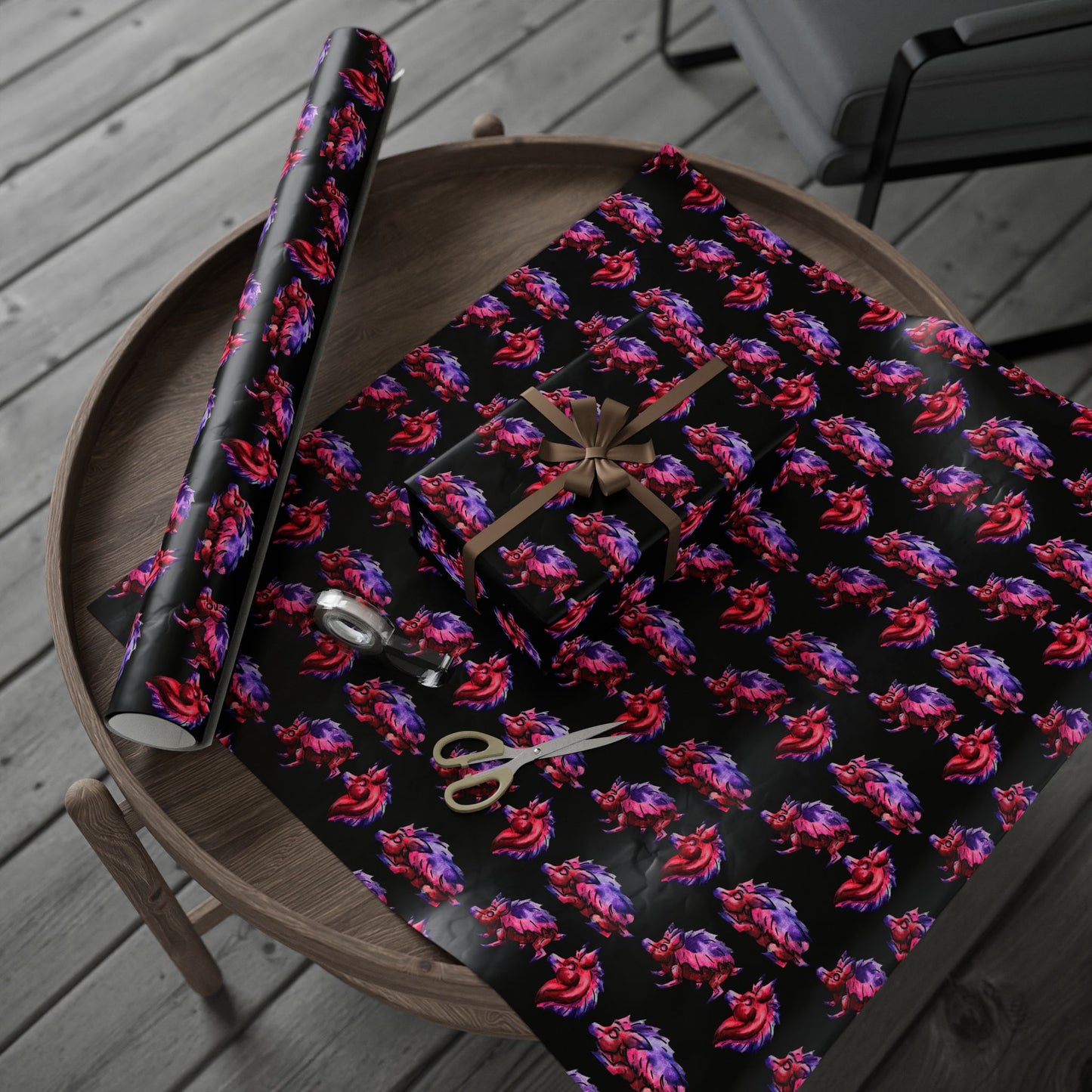 Chibi Azalea the Hedgehog Pattern- Chibi Hedgehog- Cute Animal - Wrapping Paper