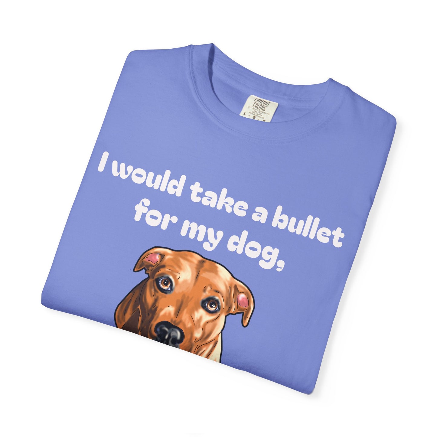 Funny Dog Shirt – Bullet For My Dog But He Would Trade Me For Chicken Nugget – Dog Mom Gift – Dog Dad Shirt – Cute Dog Lover Top