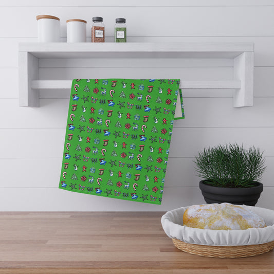 Christmas Symbols Tea Towels (cotton, poly)