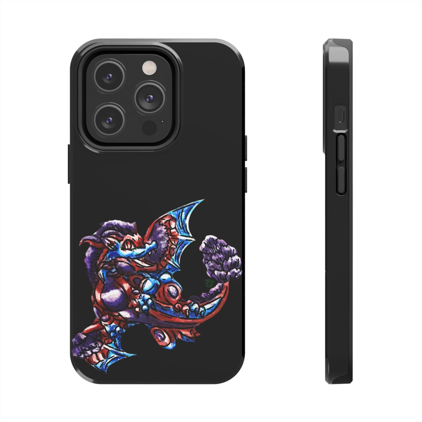 Cutesy January Dragon Twirl Tough Phone Cases