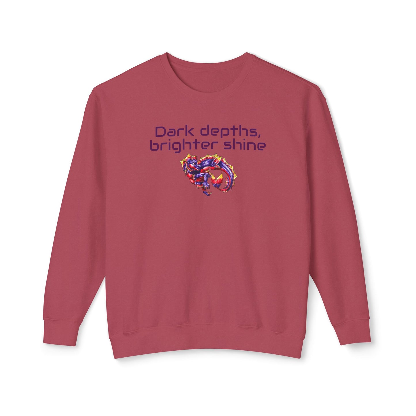 Baby Sunset Hippocampus- Depths & Shine- Marine Fantasy Illustration- Fantasy Ocean Art- Unisex Crewneck