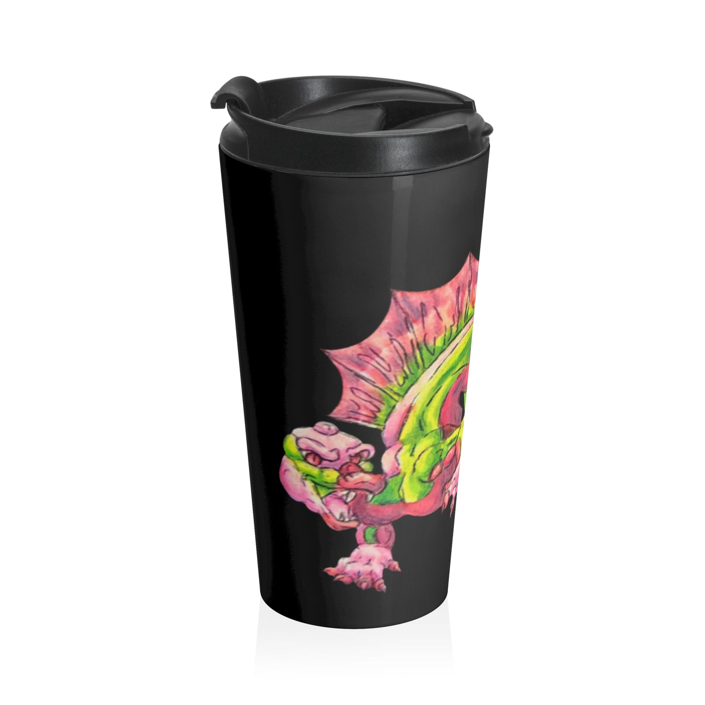 Cutesy Dimetrodon Jump Stainless Steel Travel Mug