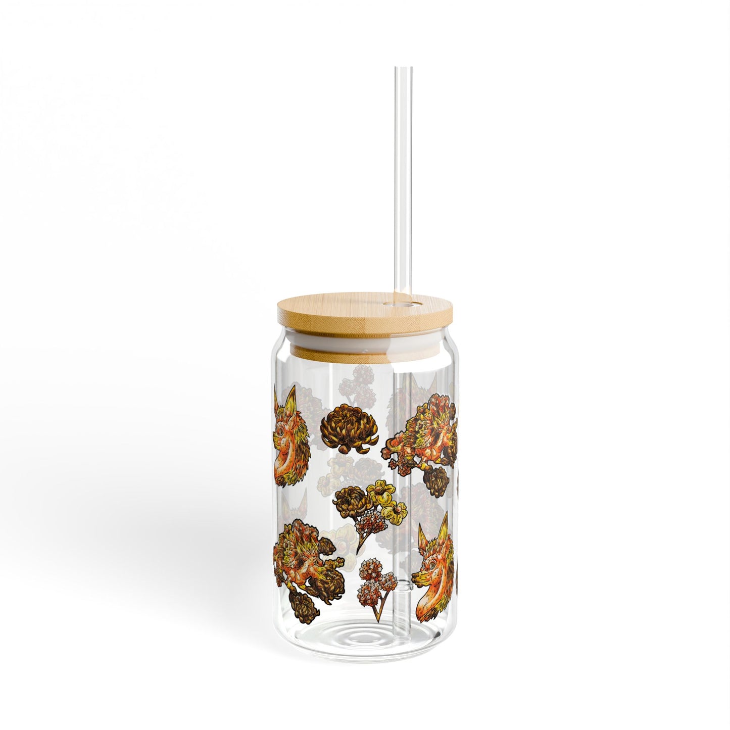 Aster the Fall Hedgehog Sipper Glass, 16oz