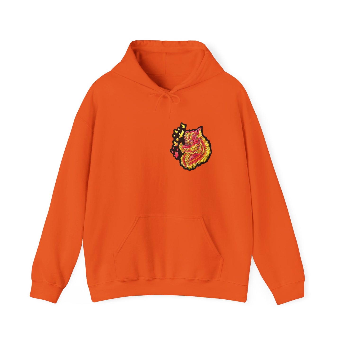 Fire Dragon Head Unisex Heavy Blend™ Hooded Sweatshirt