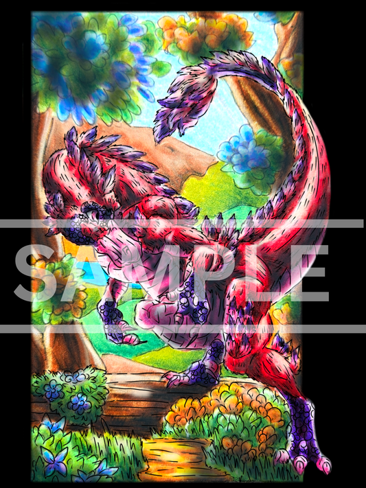 Mehr the Garudimimus Digital DOWNLOAD Print