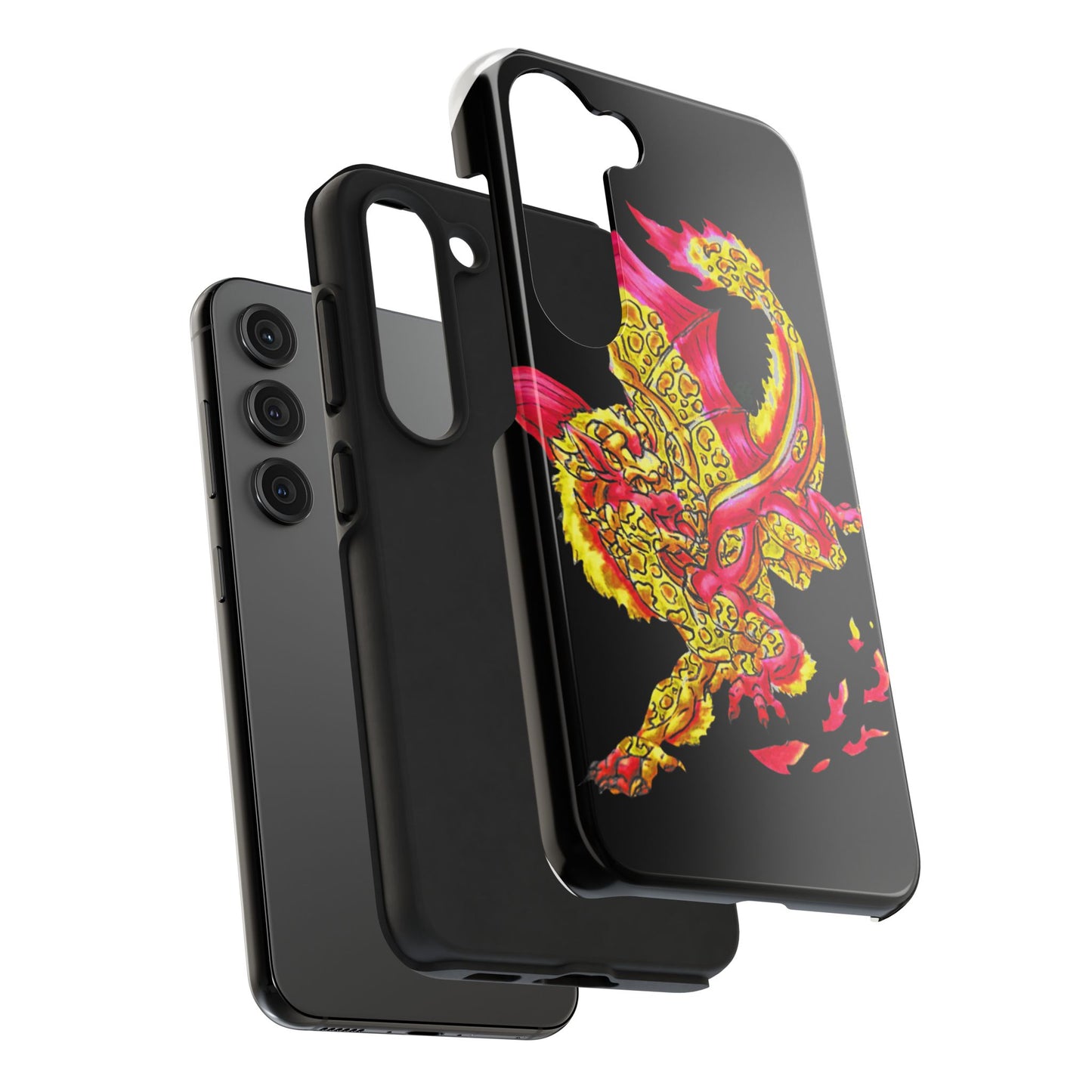 Cutesy Fire Dragon Fly Tough Phone Cases