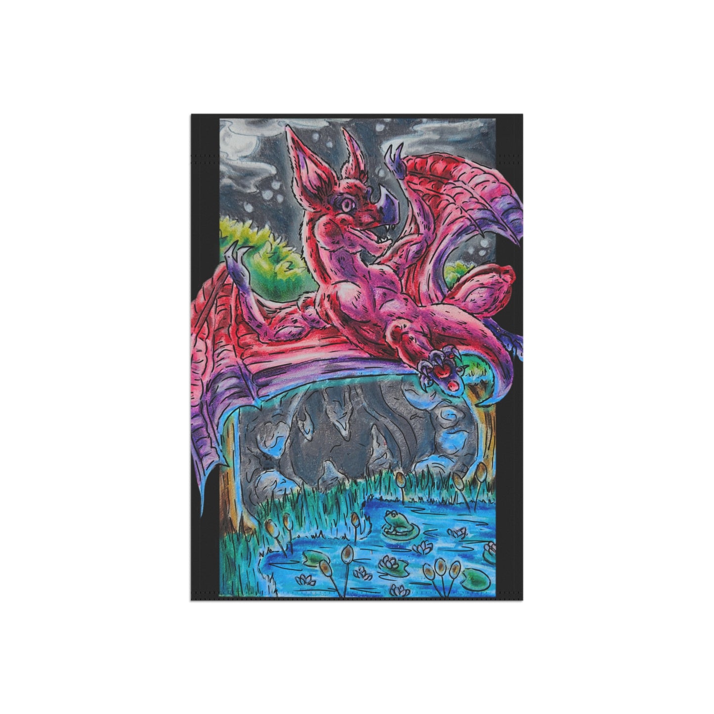 Myra the Bat Garden & House Banner