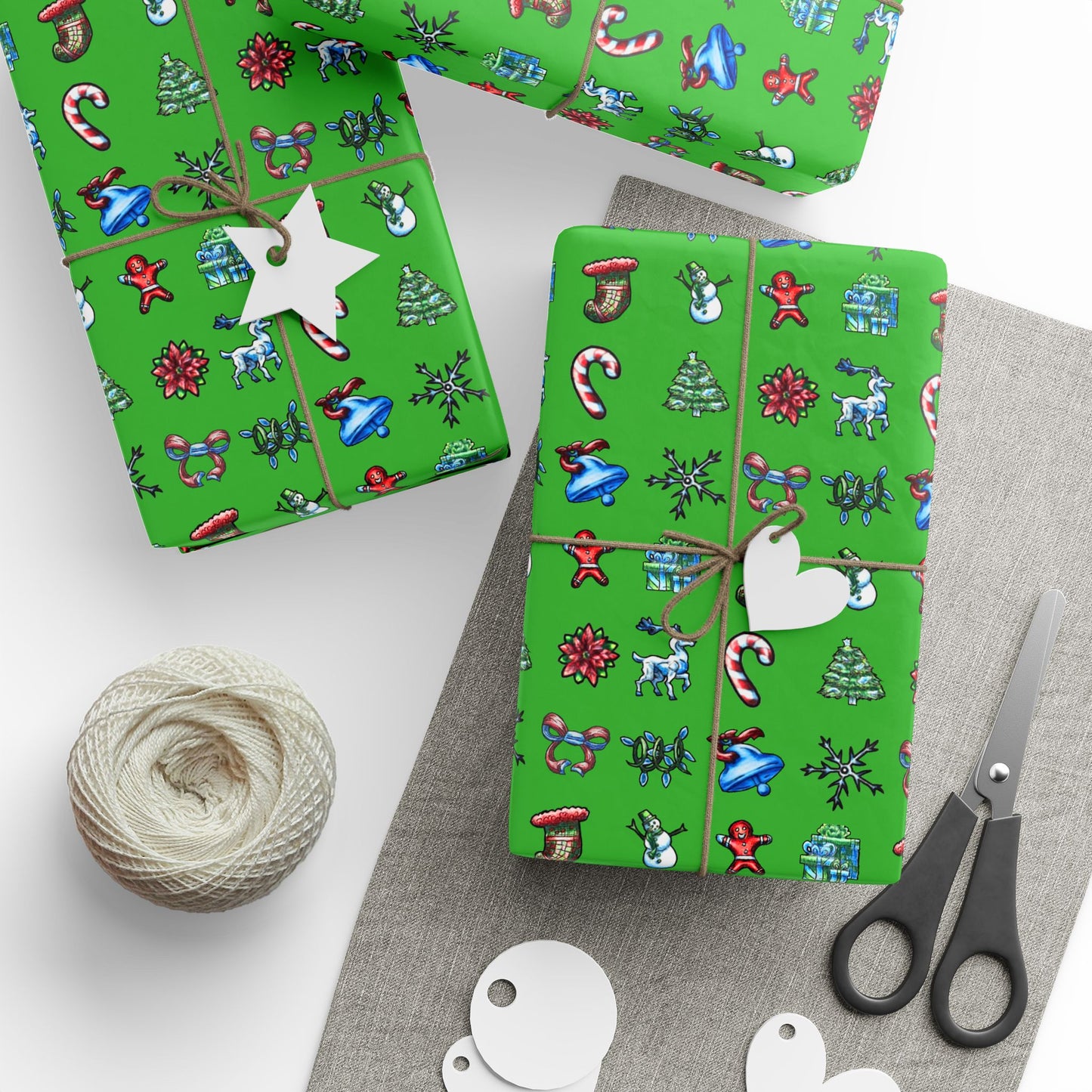 Christmas Symbols Wrapping Papers