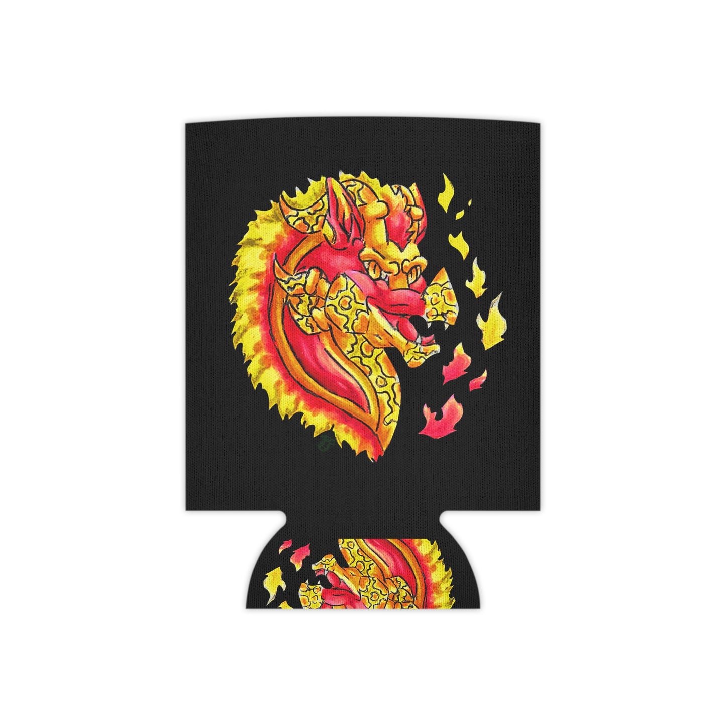 Cutesy Fire Dragon Head Can Cooler