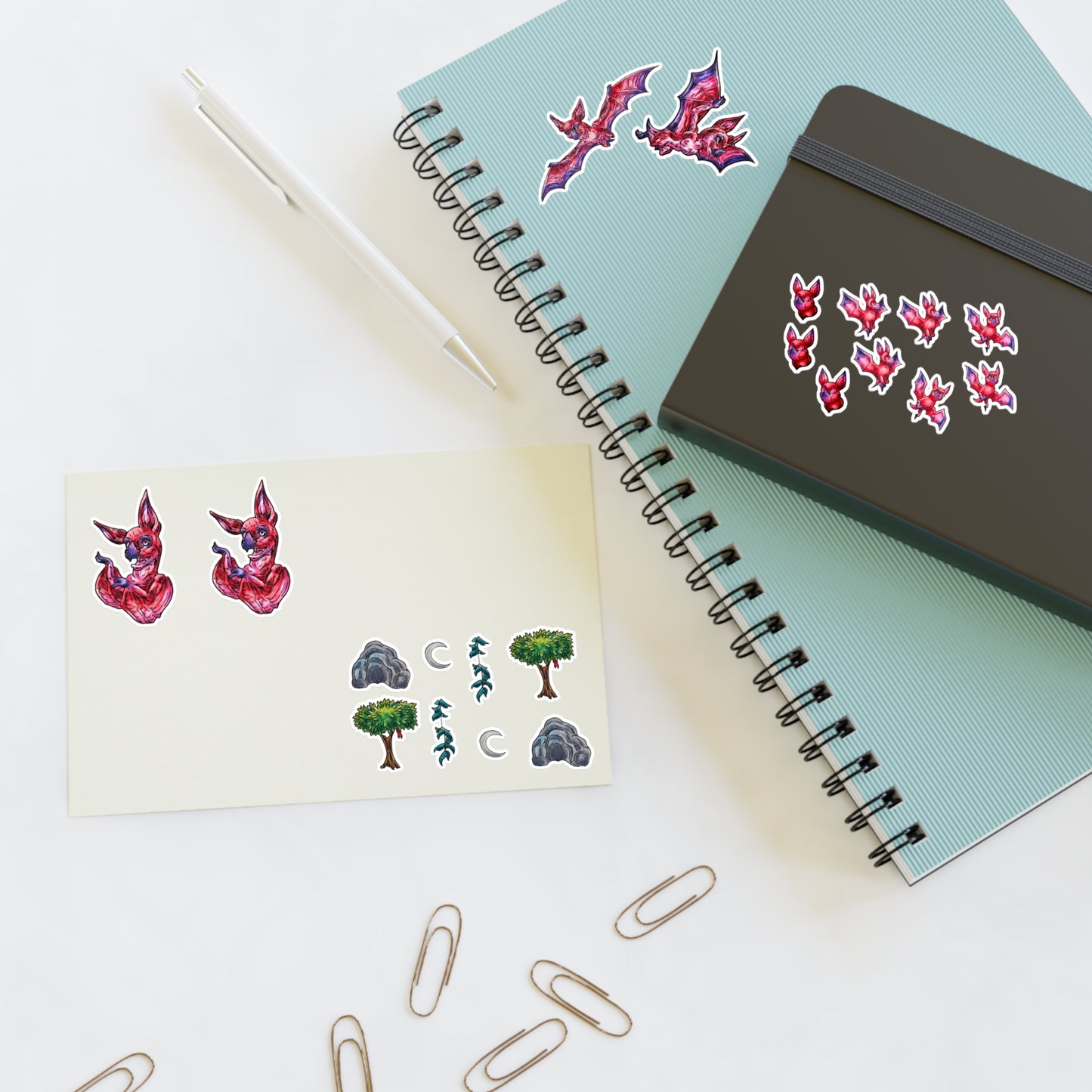 Myra the Bat Sticker Sheets 6"x4"