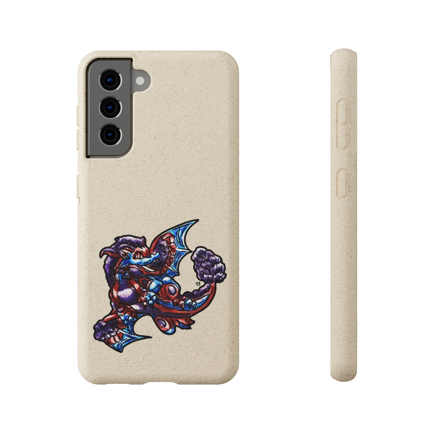 Cutesy January Dragon Twirl Biodegradable Cases