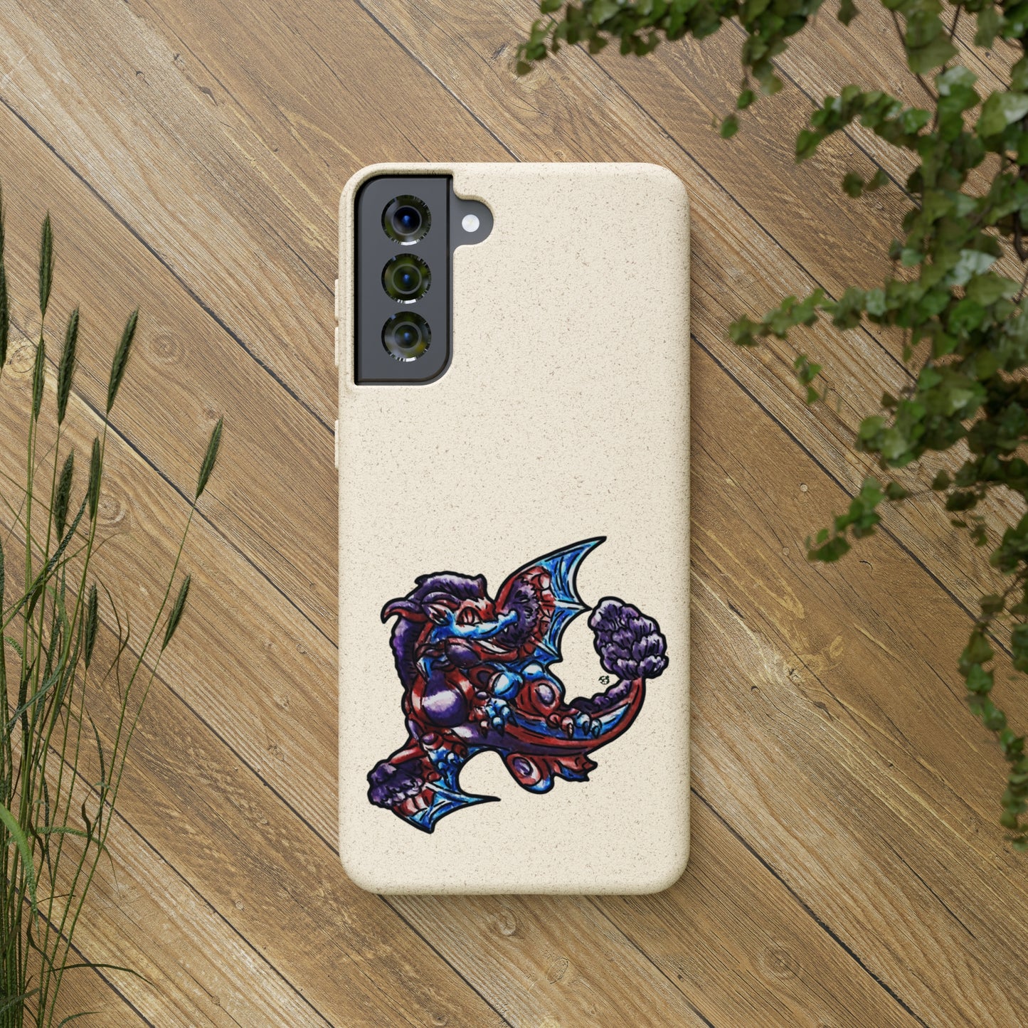 Cutesy January Dragon Twirl Biodegradable Cases