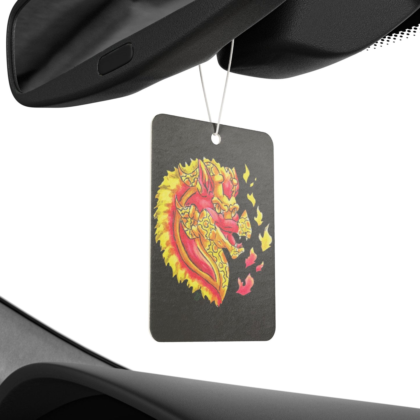 Cutesy Fire Dragon Car Air Freshener