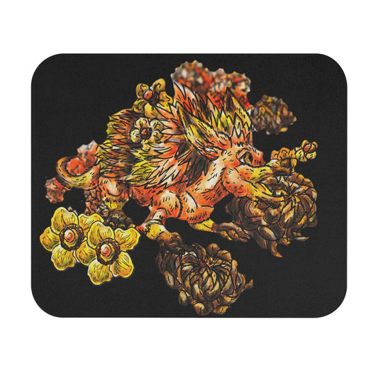 Aster the Fall Hedgehog Mouse Pad (Rectangle)