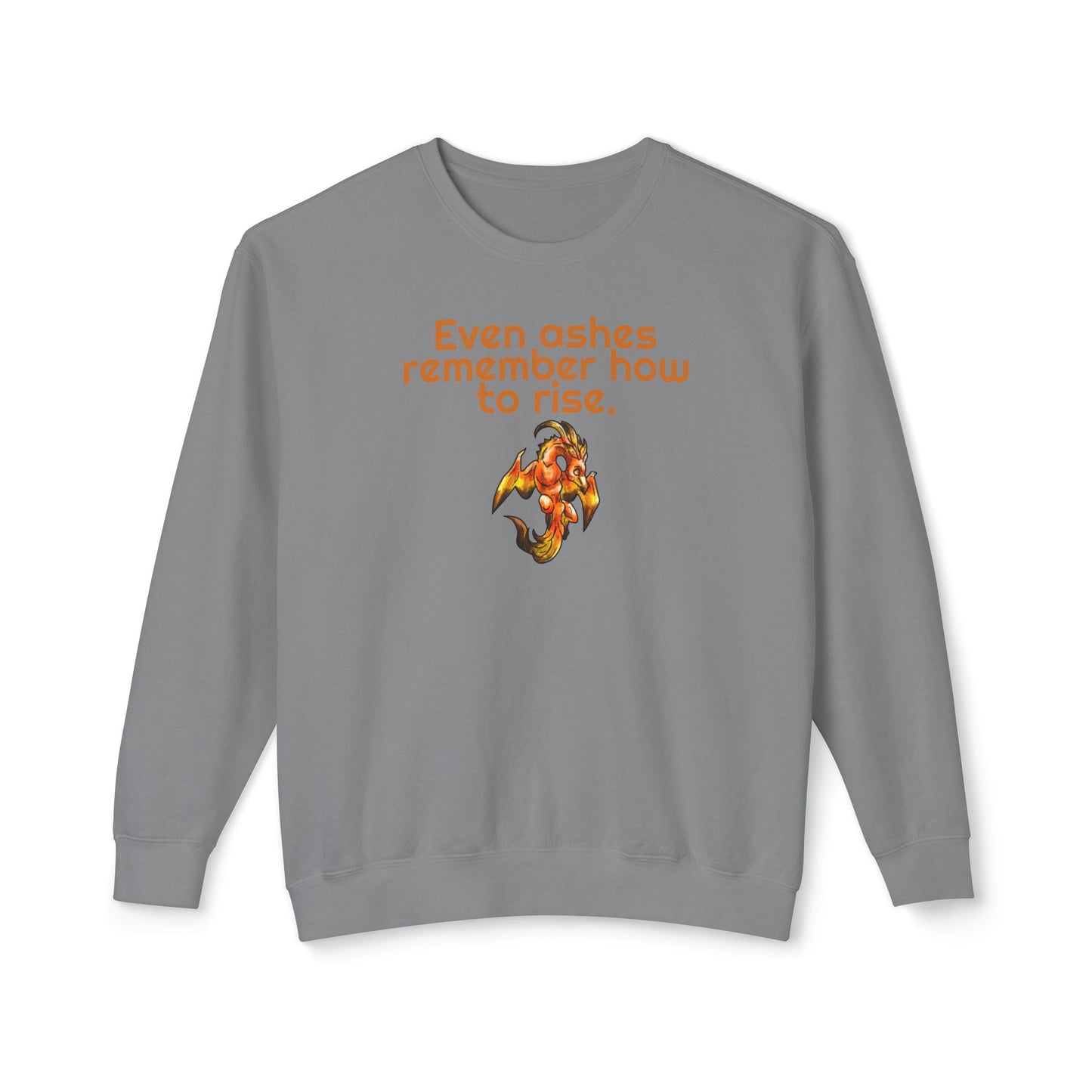 Chibi Cayene the Pheonix- Ashes Rise- Fantasy Bird Illustration- Majestic Phoenix- Crewneck