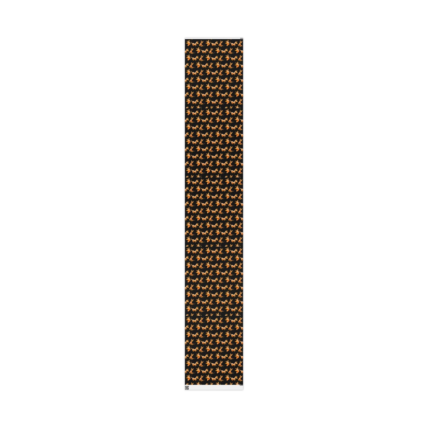 Caenin Pattern- Chibi Orange Dog – Warm Fantasy Dog Art – Pattern Gift Wrap Sheets