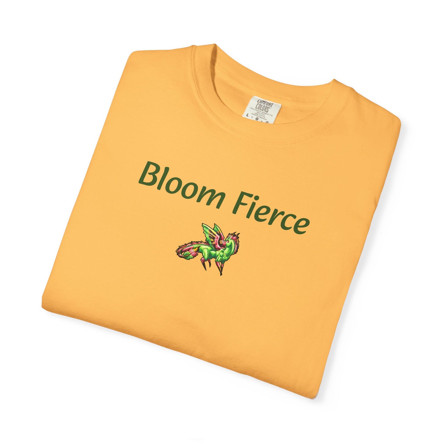 Chibi Spring Dragon- Bloom Fierce T-shirt- Fantasy Nature- Mythical Creature- Forest Guardian Art - Dragon Lover Gift - Shirt