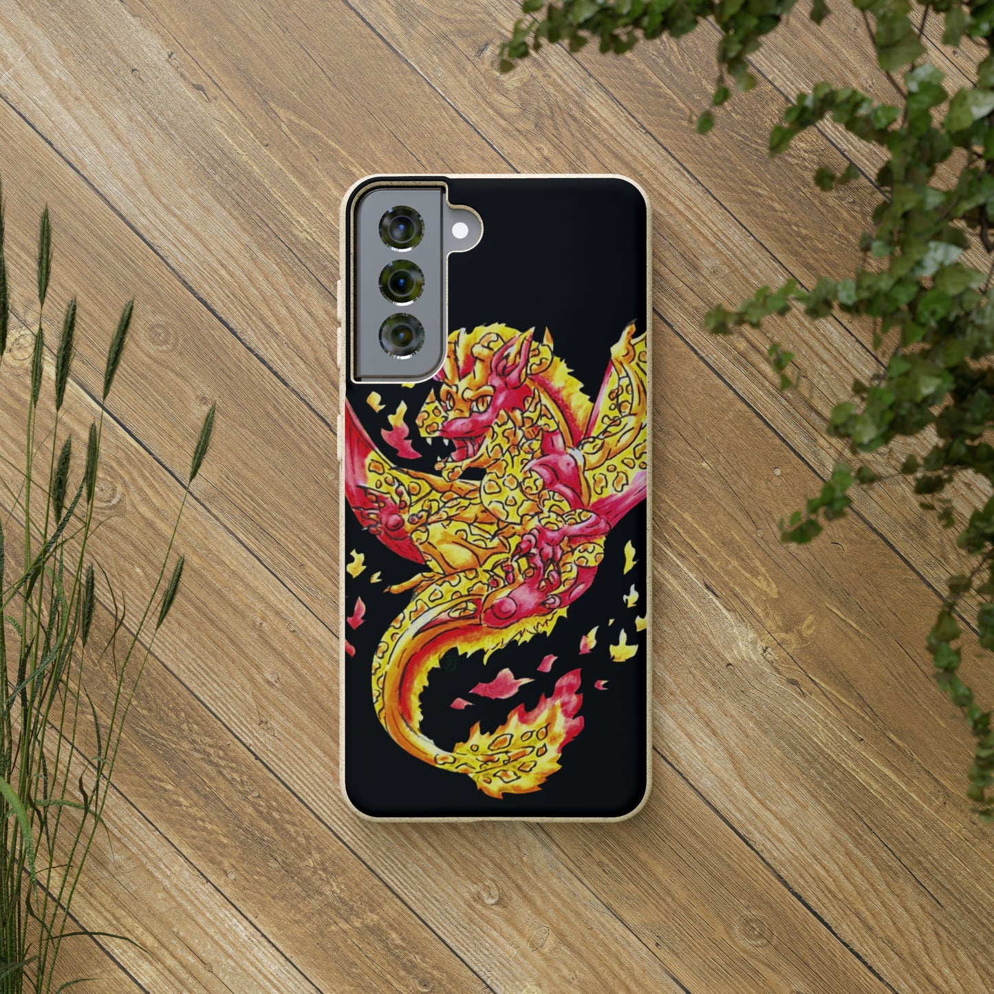 Cutesy Fire Dragon Float Biodegradable Cases